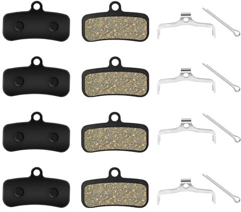 4 Coppie di Pastiglie Freno a Disco per Bicicletta Semi-resina Semi-metallo per Saint BR-M810 Zee M640 XTR-M9120, Deore XT BR-M8020, BR-MT420, MT510 Tektro HD M745 TRP, SL, Slate T4, G-Spec Quadiem