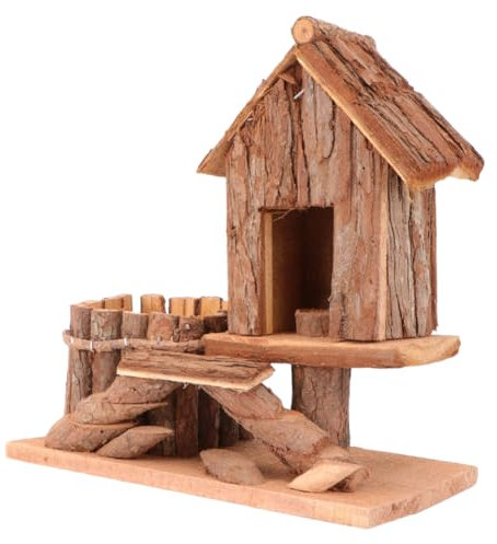 Yardwe Maceta De Madera para Flores Decoración De Cabaña De Troncos Adorno De Planta Que Ahorra Espacio para La Sala De Estar Decoración del Hogar