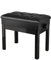 Clevich Klavierhocker Höhenverstellbar 48-58CM, Pianobank mit Stauraum, Klavierbank mit PU Lederkissen, Klavierstuhl Heavy Duty, Tastatur Piano Bench bis 150KG Belastbar, Schwarz