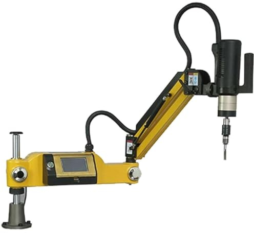 Roscadora eléctrica M3-M16, roscadora eléctrica multidireccional de 360°, brazo de roscado flexible de 312 RPM que incluye 8 pinzas estándar, radio de trabajo de 1000 m