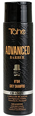 Tahe Advanced Barber Silber-/Mattierungsshampoo für Herren Nº104 Grey für weißes, graues oder gesträhntes Haar, 300 ml