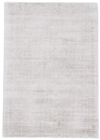 carpetfine Viskoseteppich AVA Creme 140x200 cm | Moderner Teppich für Wohn- und Schlafzimmer