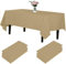 Newthinking Einweg Party Tischdecken, Rechteckig, 137 x 274 cm, 4 Stück, Kunststoff-Tischdecke für Party, Hochzeit, Grillen,Picknick, Weihnachten (Braun)
