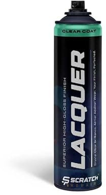 Clear Coat Super High Gloss Lacquer – Professional Chip & Scratch Repair Aerosol Spray – 500ML – Showroom Shine, Long-Lasting Protection, & High-Gloss Finish