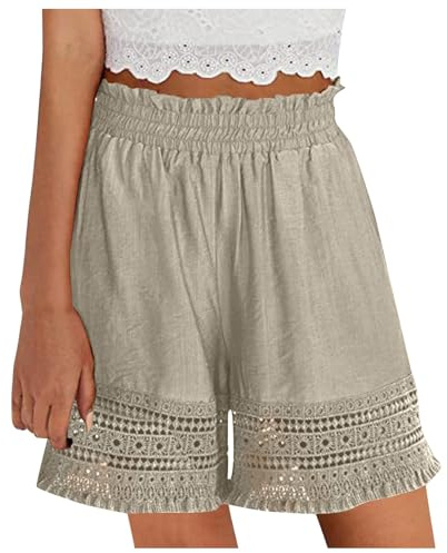 Bermudas Mujer por La Rodilla Pantalon Corto Rodilla Mujer Shorts De Moda para Mujer 2020 Short De Dama Jeans Pantalon Corto Deporte Mujer 2 En 1 Short Deportivo Cintura Alta Short Padel Mujer Mini