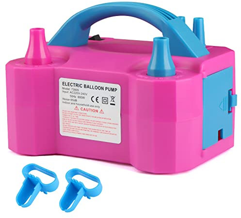 OWill Electric Balloon Pump UK,Portable Balloon Pump with Dual Nozzle Balloon Inflator (AC220-240V 600W),Balloon Machine for Fast Easy Bulk Balloons Filling
