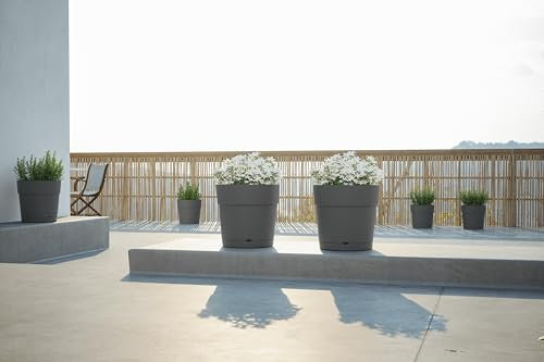 Artevasi Capri Large réserve d'eau Pot en Plastique Couleur Terre Cuite 30 cm 40 cm