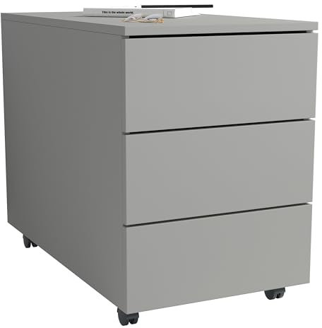 VCM Rollcontainer | Beistellcontainer mit Schubladen |Maße ca. H. 55 x B. 39 x T. 70 cm | Bürocontainer - Dalosa 3 Schubladen