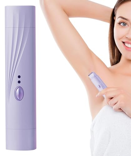 Per Donna Per La Rasatura - o Elettrico Femminile a Doppia Testina - Depilatore Personale per Viso Pelle Sensibile Area Bikini Gambe Ascelle Utilizzo Quotidiano e Viaggio