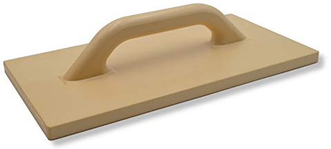 DEWEPRO® PU-Reibebrett 420x220mm - stabiles Kunststoff Putzbrett aus Polyurethan mit fester Griffverbindung