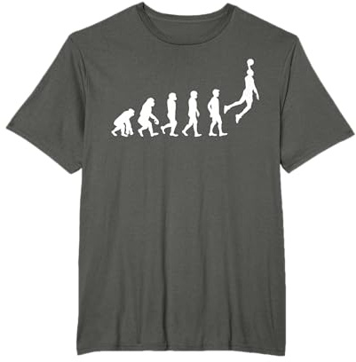 Evolution Basketball T-Shirt - Geschenke Basketballspieler Basketballer Sport - Unisex-Kinder, Unisex-Erwachsene - Schwarz - Klein - Kurzarm - Klassisch - V-Ausschnitt - Doppelt genähter Saum