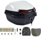 35L Motorrad Topcase für Roller Motorradkoffer Heckkoffer Kofferraum mit Rückenlehne Abschließbar Universal Wasserdicht Motorräder Heckbox für Moped/Mofa/Motorroller/Motorcycle,Weiß,16*16*11in