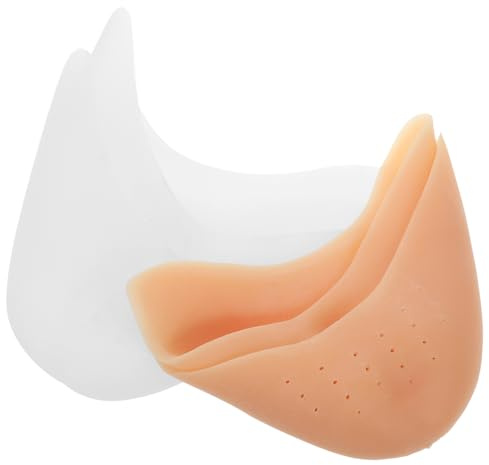 SAFIGLE 2 Pares de Protectores para Puntas de Ballet de Silicona con Agujeros, Almohadillas para Tacones Altos, Cojín para Dedos, y Comodidad en Baile