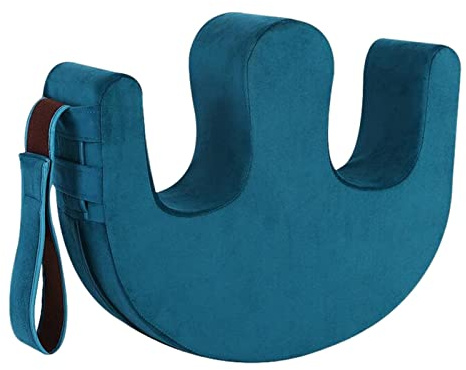 DEVNWIGMO Cuscino per Rotazione Ausilio per Allettati Cuscino Posizionatore Laterale Supporto per Il Corpo Multifunzione Adatto per Persone con Mobilità Ridotta, Blu