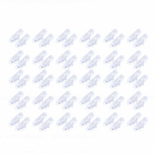 Jelquix 30 Pares de Mini Zapatos de Muñeca de Tacones Altos de Plástico, Transparentes, Tacones Altos en Miniatura para Manualidades de Muñecas y Decoración de Casas de Muñecas (Transparente)