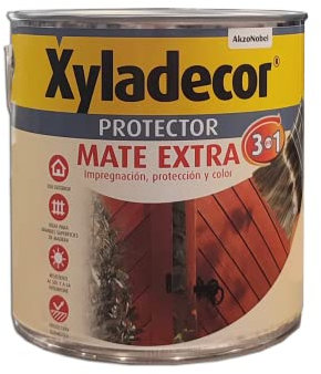 Akzo Nobel Coatings 5088061 - Protector prep. mad 2.5 lt nogal int/ext mate 3en1 xyladecor
