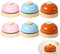 Chiamata Bells,Yiyifor 6 Pezzi Campanello Reception Campanello da Tavolo Metallo Campanello di Servizio per Hotel Restaurant Kitchen School Reception Area(Blu Arancione e Rosa)