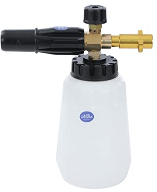 AIM Tools 1L Einstellbar Schaumdüse Schaumlanze Seifenspender Flasche Kompatibel mit Kärcher K2 K3 K4 K5 K6 K7 Hochdruckreiniger Autowäsche Gun, Schneeschaum Schaumpistole