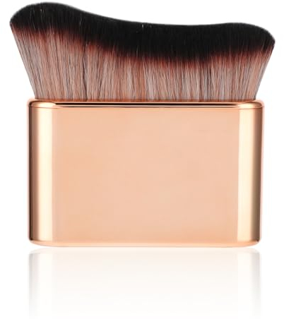 1 Pennello Autoabbronzante Con Pennello In Fibra Sintetica Per Viso E Corpo. Pennello Per Fondotinta Correttore Autoabbronzante Trucco E Altro Ancora (oro rosa)