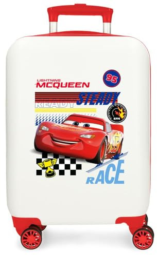 Disney Lets Race Equipaje- Equipaje para niños, Niños, Blanco
