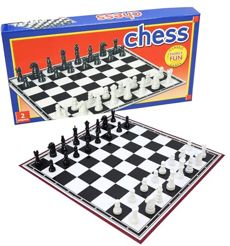 Classic Chess - Table Top Game for Children and Adults, Traditional Family Game, Foldable Board, Instructions Included (Chess)