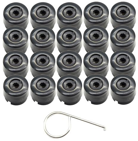 Arotzelox 20* Cache-vis de Roue 19 mm pour Transporter T5 T6 2003-2020 Capuchons d'écrou de Roue, Capuchons d'écrou de Roue de Voiture, Capuchons de Cache-tête de vis d'écrou de Roue