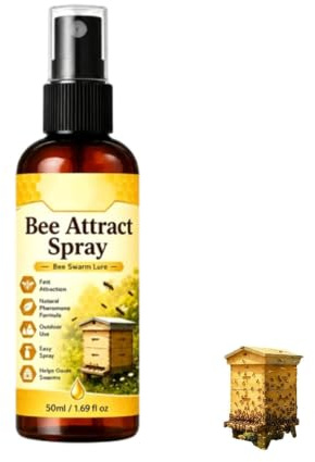 Spray atrayente de Abejas Natural para Exteriores, señuelo de enjambre de Abejas para atrapar Colmenas de AB-ejas, atrayente de Colmenas Multiusos, extracto de Plantas Suave (1pc)