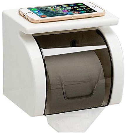 Meiyijia Adhesivo Fuerte Soporte Papel Inodoro, Sin Perforación, Instalaciones De Baño, con Resistente Al Agua Y Resistente Al Polvo