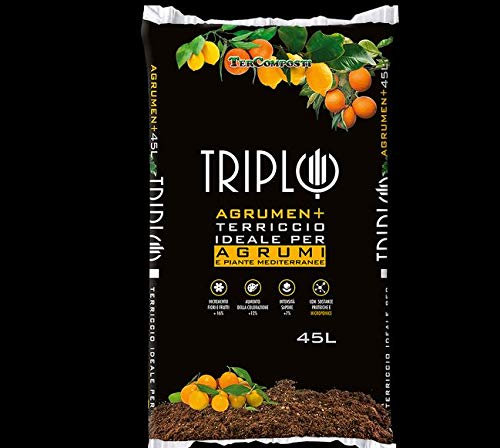 Tercomposti Terra terriccio Triplo Agrumen 45 Litri Limoni Piante mediterranee agrumi Arance mandarini