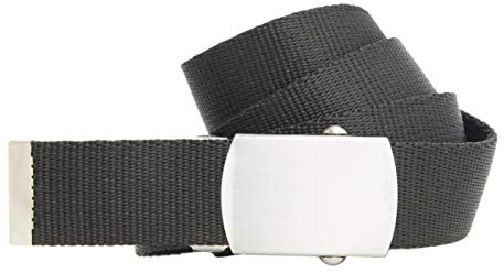 shenky Bandgürtel | 3cm Breite | Nylon Gürtel mit Gürtelschnalle | Herrengürtel | Schnalle | Damengürtel | belt | Koppelgürtel | Nylongürtel | Outdoor Militär | 140cm | Schwarz