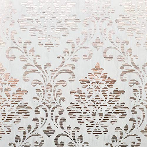 Charice Damask Wallpaper Rose Gold Muriva 702004