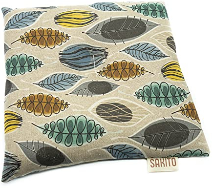 Saco Semillas Microondas (25x25 cm) - Cojin Térmico Natural para Cervicales y Lumbalgia, Uso en Calor o Frio - Gran Retencion de Calor - Muy Duradero con Tela de Primera Calidad - Aroma a Lavanda