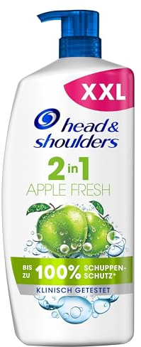 Head & Shoulders 2-in-1 Anti-Schuppen Shampoo und Spülung (900 ml), Damen und Männer Haarpflege kombi, Anti-Haarverlust, gegen juckende Kopfhaut, fettiges Haar, Apple Fresh