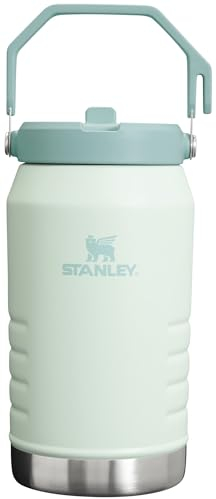 Stanley IceFlow Flip Straw Jug with Handle 64 oz| Twist On Lid and Flip Up Straw | Leak Resistant for Travel and Sports | Insulated Stainless Steel |BPA-Free |Mist