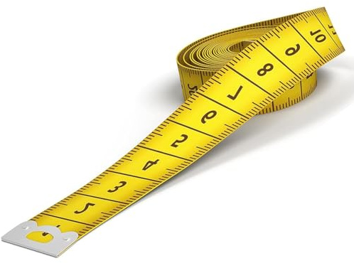 Skräddarmåttband för sömnad mjukt dubbelmåttband 200 cm/78 tum måttband med knapp, kropps- och omkrets måttband för skräddare, hantverkare och hushåll (gul)