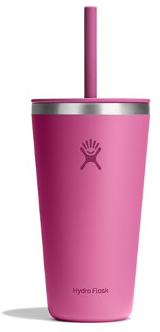 Hydro Flask All Around Tumbler Straw Lid, Insulated Travel Mug, Stainless Steel Coffee Cup 28 Oz Reef