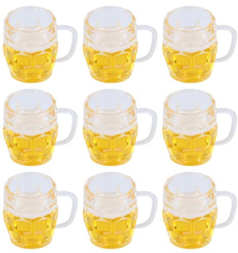 Gonetre Mini Bere Coppe Modello Simulazione Mini Accessori Artigianali Fai -da -te per Arredamento per Tazze di Birra per Bambole in Miniatura