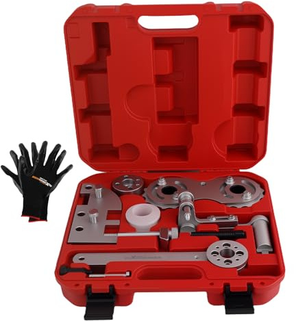 maXpeedingrods Engine Camshaft Alignment Tool Kit for Volvo 2.0T S60 S80 V40 V60 V70 XC60 XC70 XC90, Timing Tool Kit for B4204 B4154 Engines (8-Speed Transmission), Red