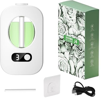 Ruwshuuk Difusor De Aceites Esenciales - Máquina Difusora de Aromas Automática,Aparato Recargable de Cobertura Amplia con Temporizador para Sala de Masajes Hotel Dormitorio Guardería Sala de Estudio