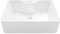 Lavabo Rettangolare con Foro per Rubinetto, Lavabo da Appoggio in Ceramica Eridanus, Lavabo per Guardaroba in Vitreous China per Lavabo, Bagno, Mobile da Lavabo, Bianco Lucido - 490 x 370 x 140 mm