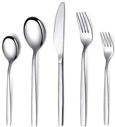 Berglander 30 Pezzi Set di Posate in Acciaio Inox, Set di Posate, Posate, Set di stoviglie, Servizio per 6, Acciaio Inox, Itano, Itano