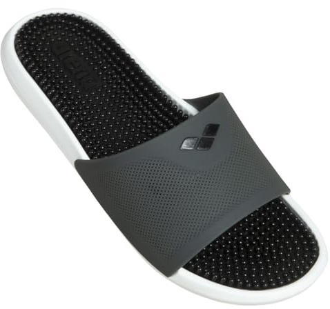 arena Marco Claquettes Piscine Unisexe pour Femme et Homme, Sansales Plage et Piscine Confortables avec Semelle Douce Massante et Bonne Adhérence sur Sols Humides