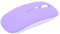 Bewinner Wireless Bluetooth Mouse, Portable Slim Silent Mouse, 1600DPI 3 Speed Adjustable Computer Mouse, Bluetooth Mouse for Mac, Laptop, Computer, Tablet, For WIN for OS for Android (Purple)