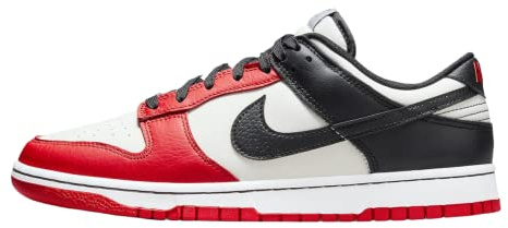 Nike Dunk Low Sneaker für Herren, Vela/Schwarz/Chile Red, 9.5