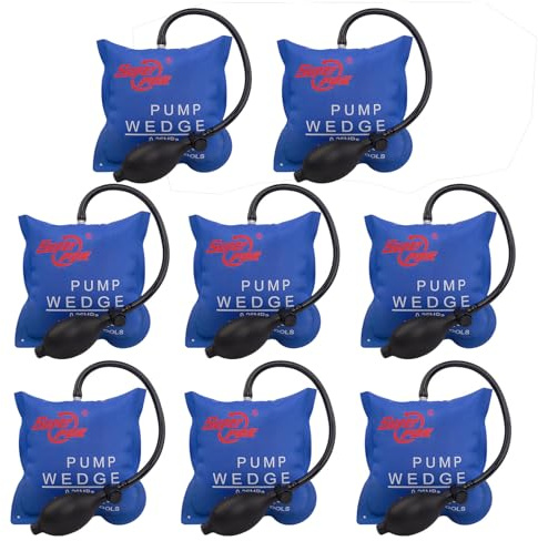 PDR TOOLS 8 Stück Montagekissen Set- Luftkissen von 300KG Pro, Luftkissenheber Fenstermontage für die Tür und Fenster Montage Tragendes Gewicht von Hebekissen, Air Pump Wedge Luftkeil Aufpumpen Kissen