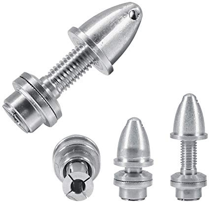 hJNGdU 5 st aluminiumkula adapterhållare kompatibel med RC flygplan borstlös motor i storlekar 2 mm 2,3 mm 3,17 mm 4 mm 5 mm (5 st 2,3 mm)