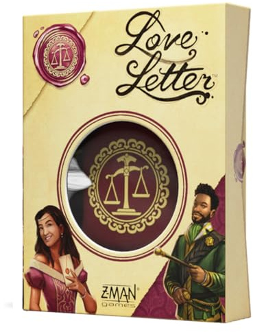 Z-Man Games | Love Letter | Juego de Cartas de Deducción y Estrategia para Adultos y Familias | A Partir de 10 Años | De 2 a 6 Jugadores | 20 Minutos por Partida | Español