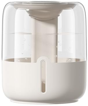 Humidifier for Bedroom, 6.8L Cool Mist Humidifier for Large Room Baby, Humidity Sensor, Warm Night Light, Easy to Fill & Clean, Quiet Air Humidifiers for Home Office Nursery Plants, Beige