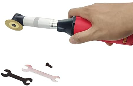 Limpiadora Eléctrica de Juntas de Azulejos de 350 W, 6 Velocidades Ajustables, Ángulo Ajustable de 90°, Velocidad 15000 r/min, Limpiadora Manual de Juntas para Azulejos de Cocina Baño y Dormitorio