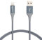 Amazon Basics USB-A to Lightning Charger Cable, Nylon Braided Cord, MFi Certified Charger for Apple iPhone 14 13 12 11 X Xs Pro, Pro Max, Plus, iPad, 10,000 Bend Lifespan, 0.9 m, Dark Grey